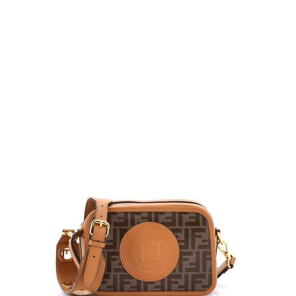 Fendi Ff Logo Stamp Camera Bag Zucca #229726F10B